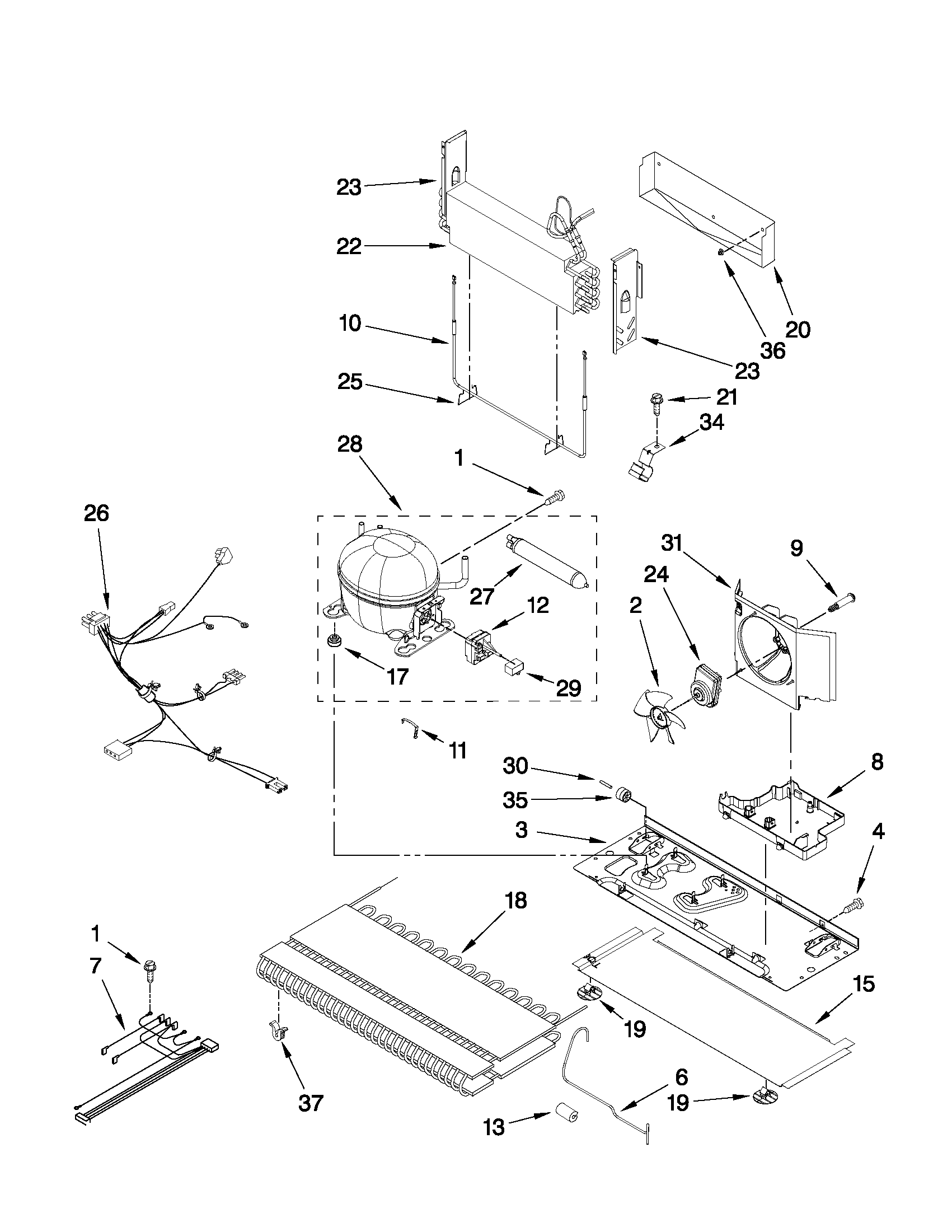 Ikea IX5HHEXWS07 unit parts diagram