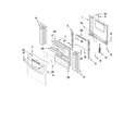 Amana AGG222VDB0 oven door and drawer parts diagram