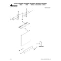Amana ADB1400AWS2 door and panel parts diagram