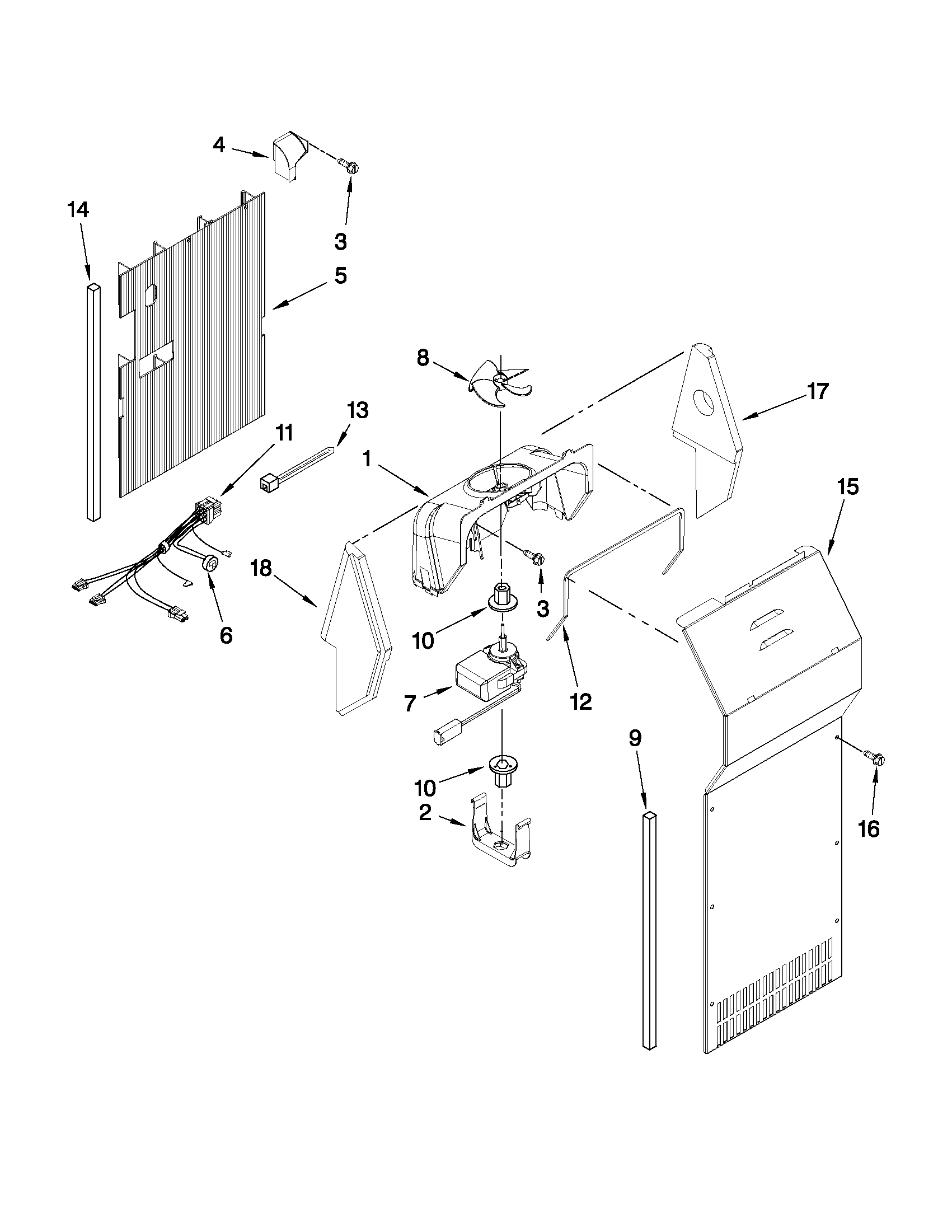 Maytag MSB2554AEY02 air flow parts diagram