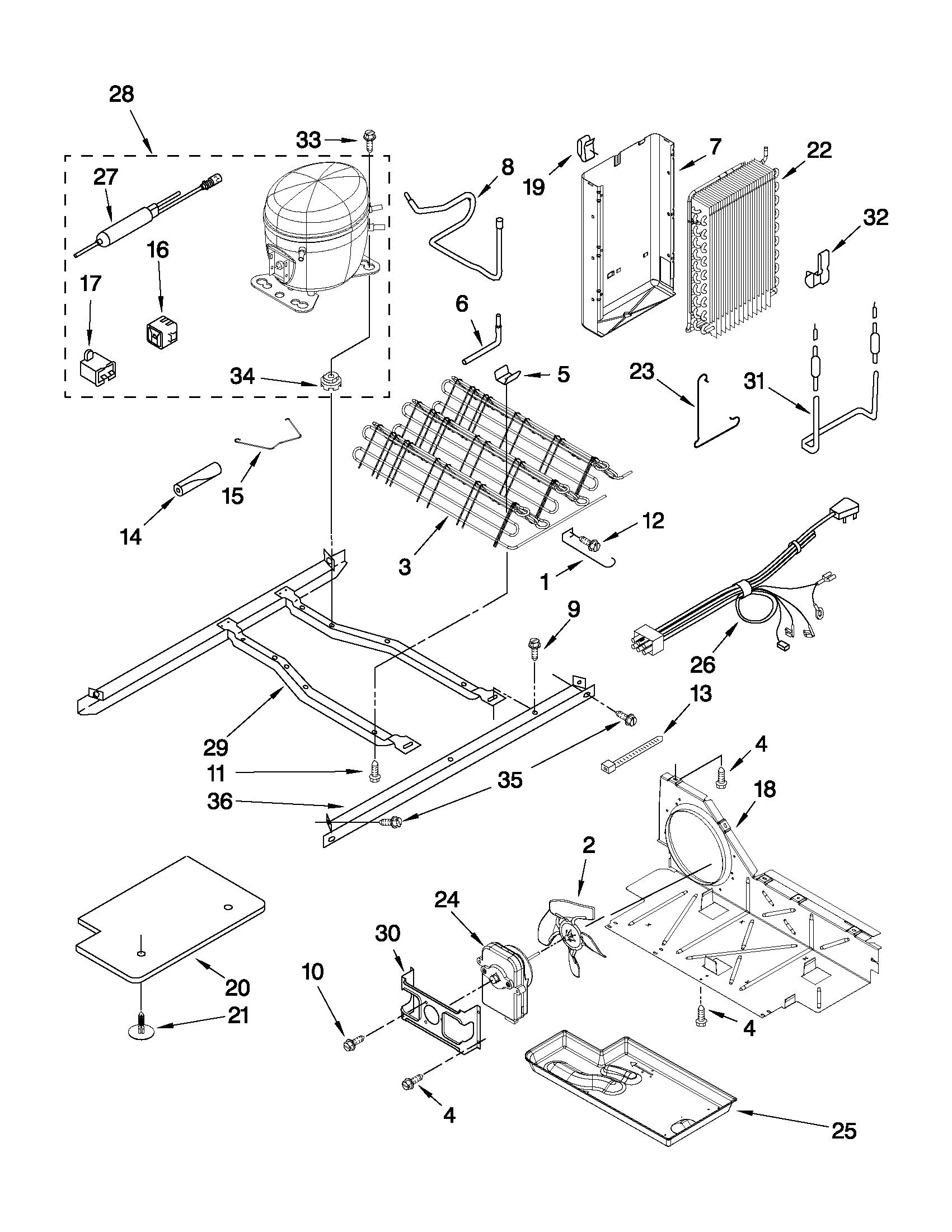 Maytag MSB2554AEY02 unit parts diagram