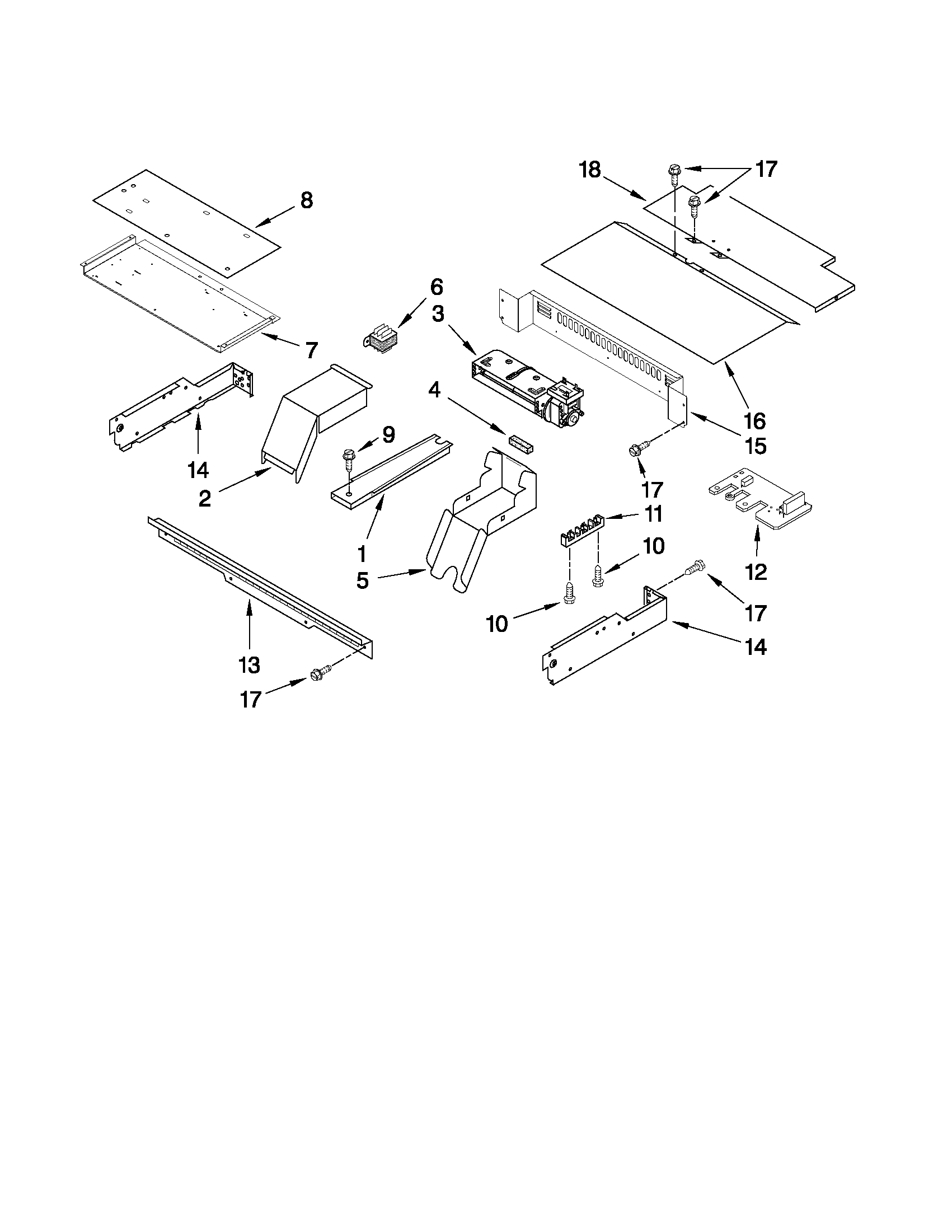 Ikea IBS650PXB00 top venting parts diagram