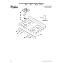 Whirlpool WFG366LVS0 cooktop parts diagram