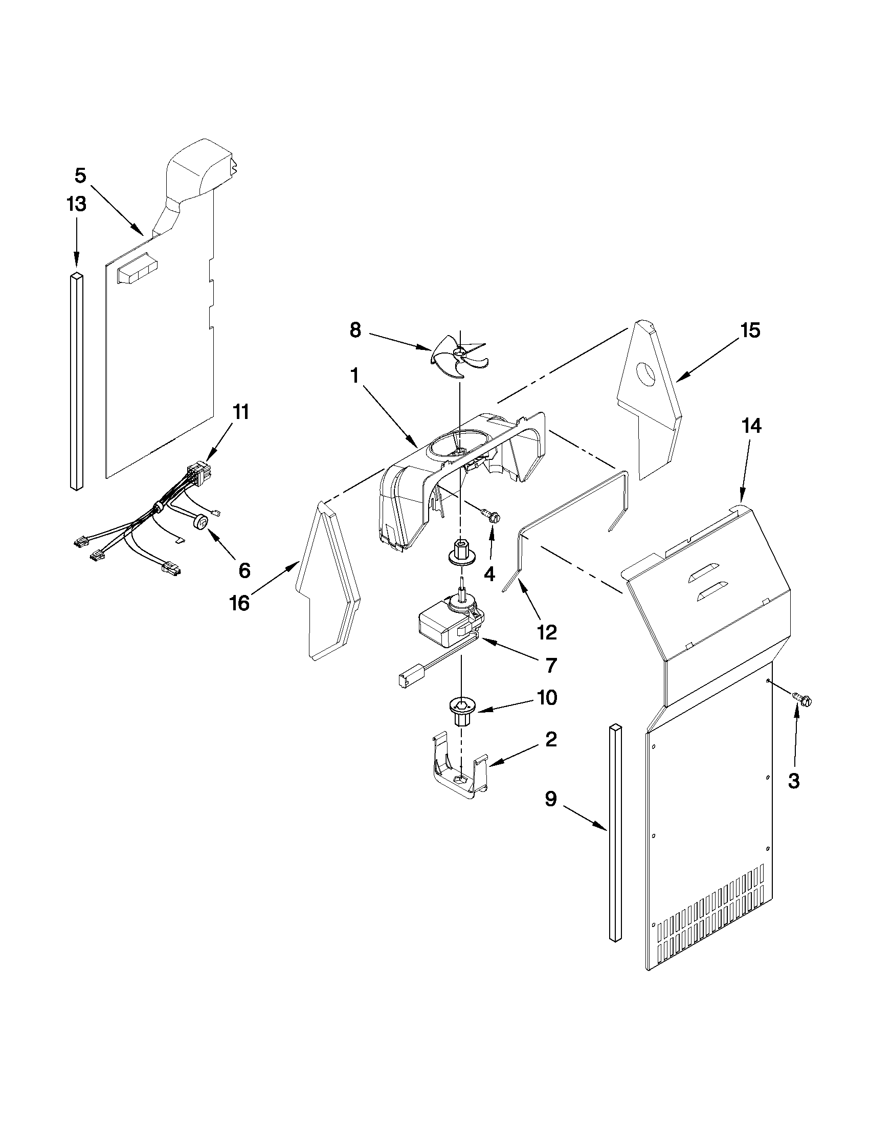Maytag MSD2242VES03 air flow parts diagram
