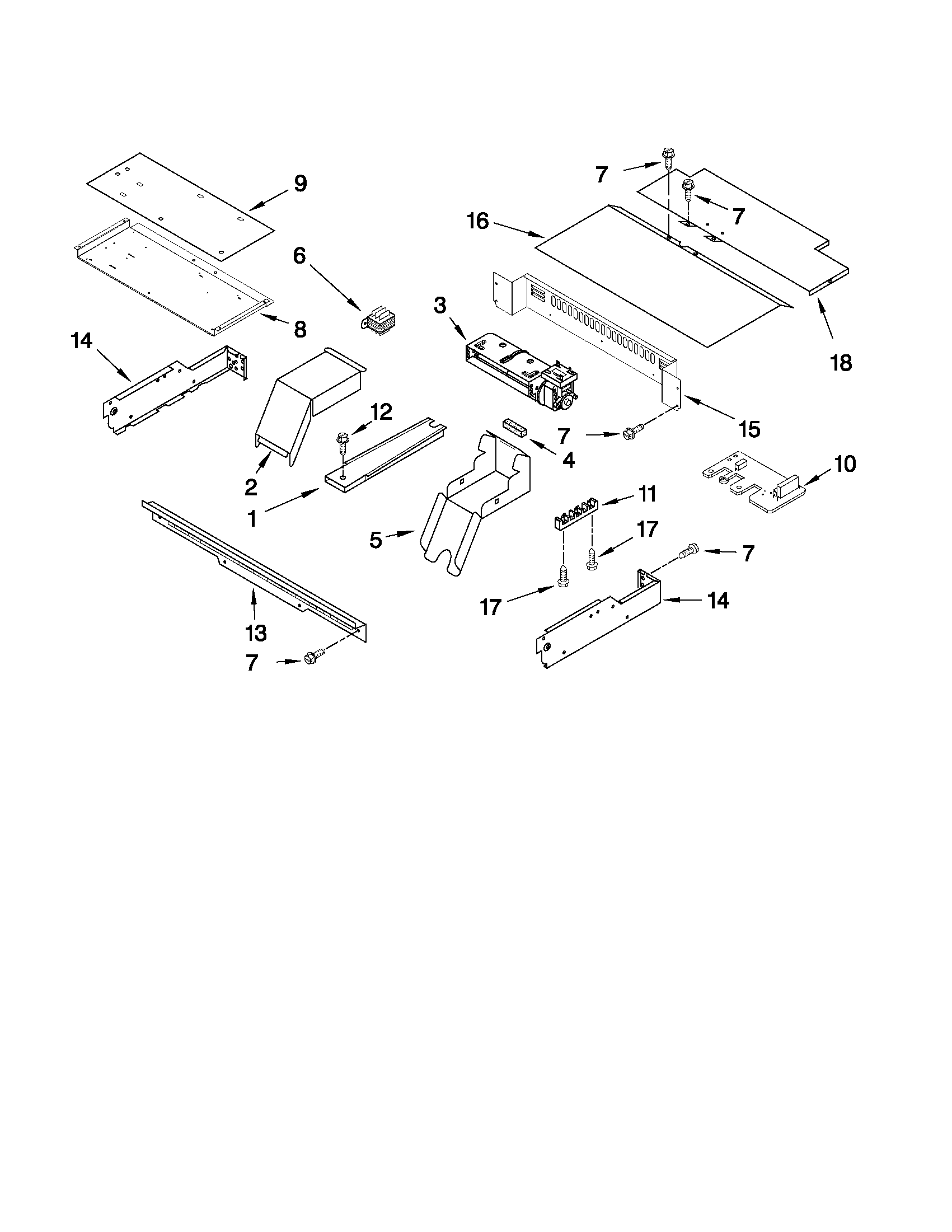 Ikea IBS350PYB00 top venting parts diagram