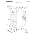 KitchenAid KBFS25EWMS6 cabinet parts diagram
