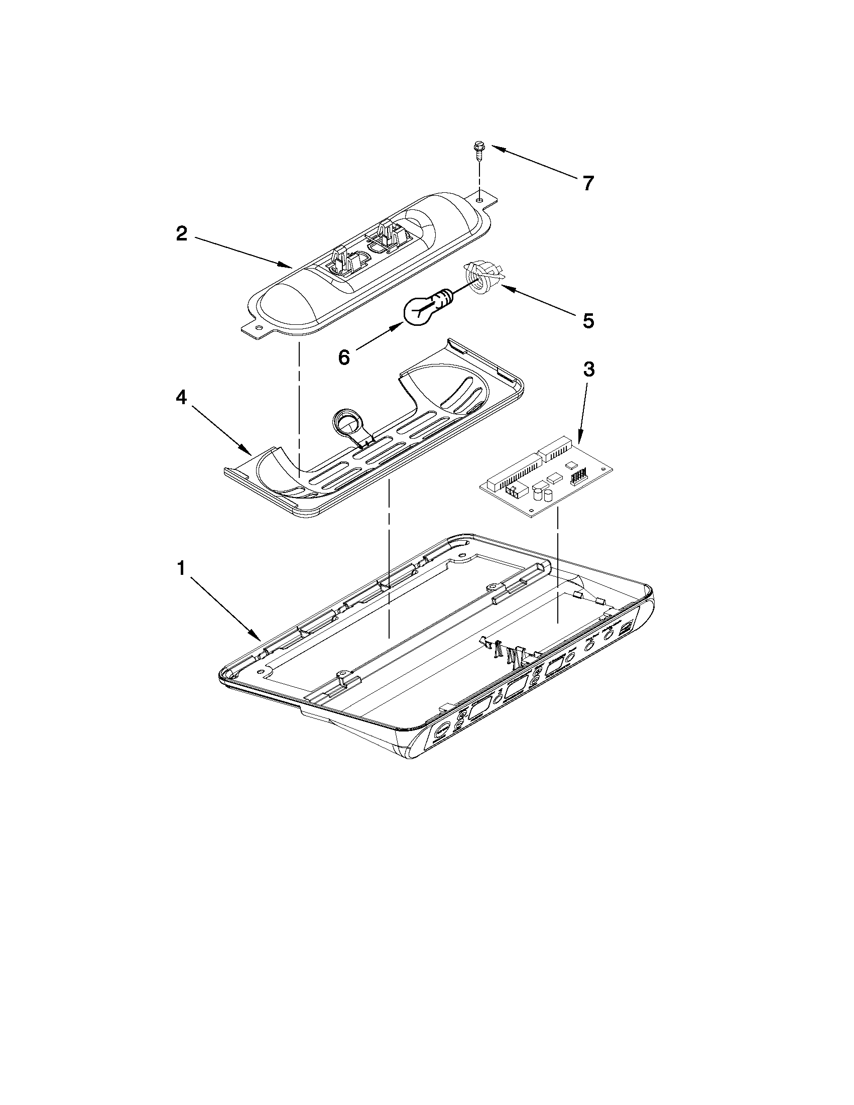 KitchenAid KSCS23FVWH03 control parts diagram