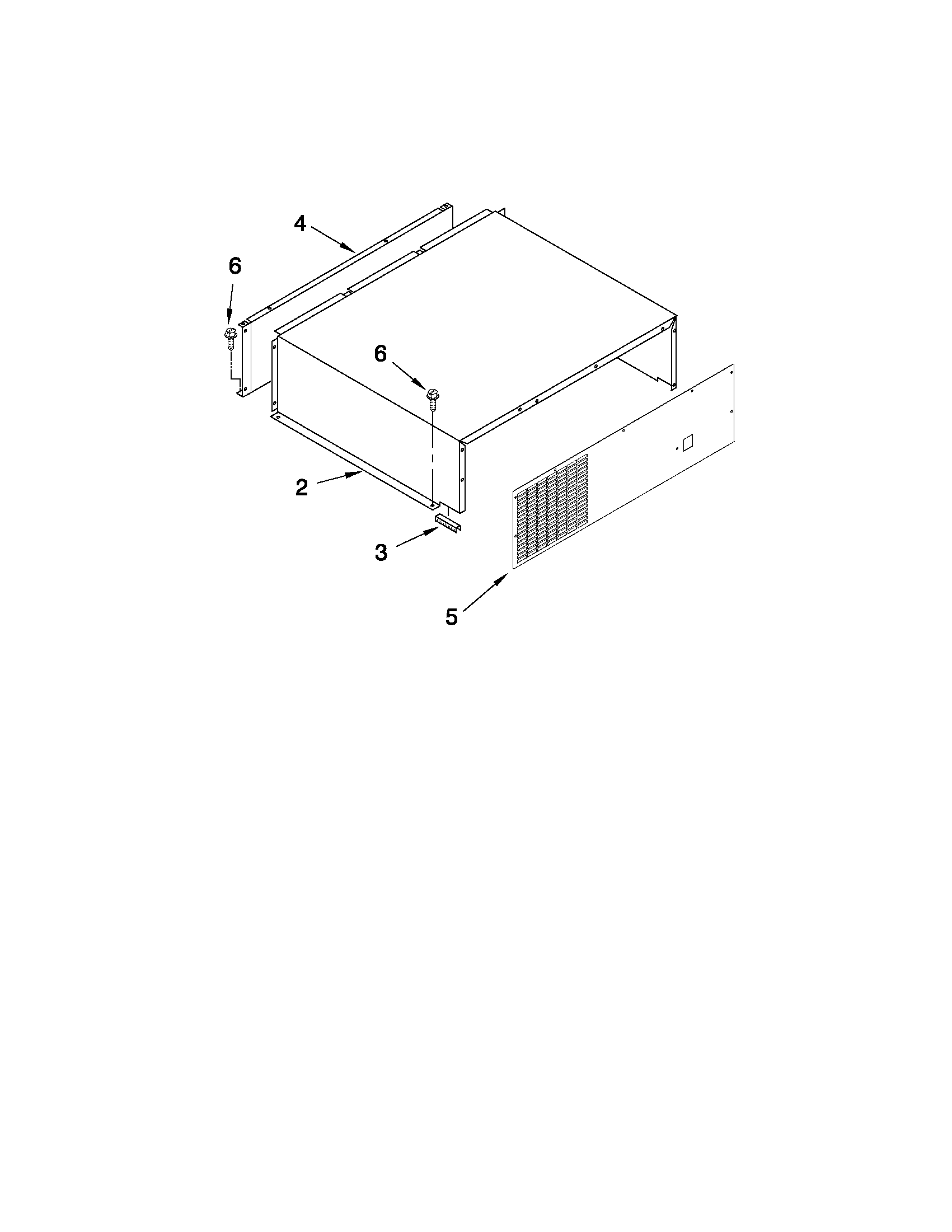 Jenn-Air JF42NXFXDW01 top grille and unit cover parts diagram