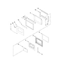 Maytag MEW6627DDS19 upper oven door parts diagram
