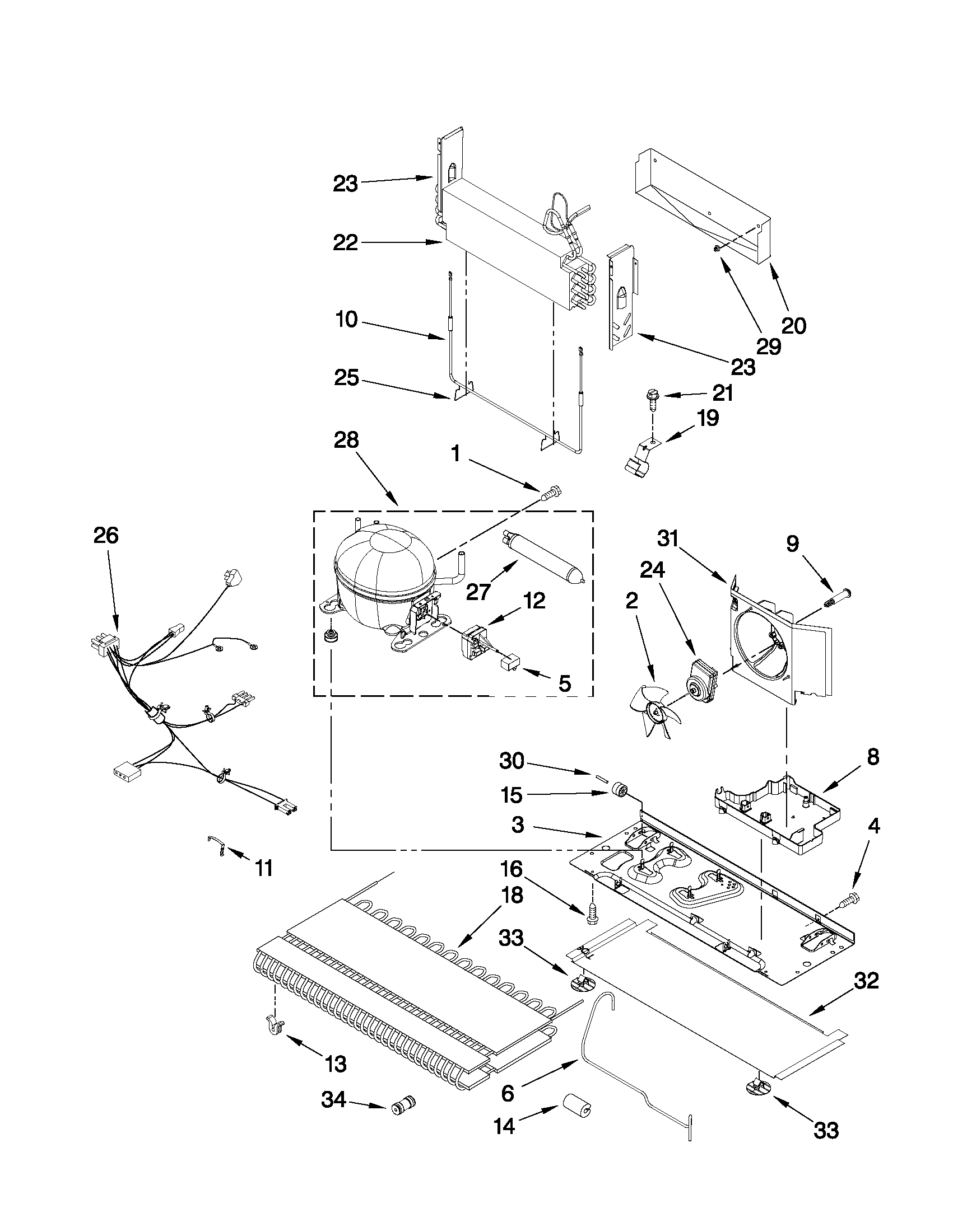 Maytag MFI2670XEW5 unit parts diagram