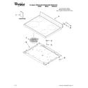 Whirlpool WFE324LWS1 cooktop parts diagram