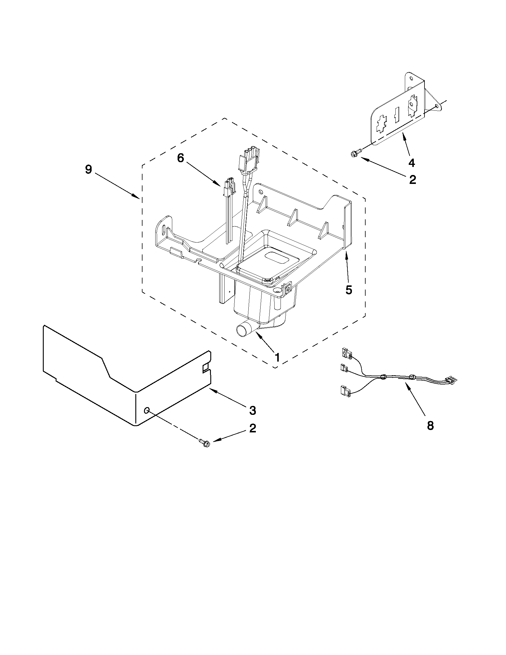 KitchenAid KUIS15NRXB1 pump parts diagram