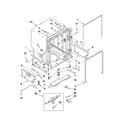KitchenAid KUDS30FXBL4 tub and frame parts diagram