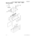 KitchenAid KUDE20FXWH4 door and panel parts diagram