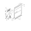 KitchenAid KUDE20FXWH4 inner door parts diagram