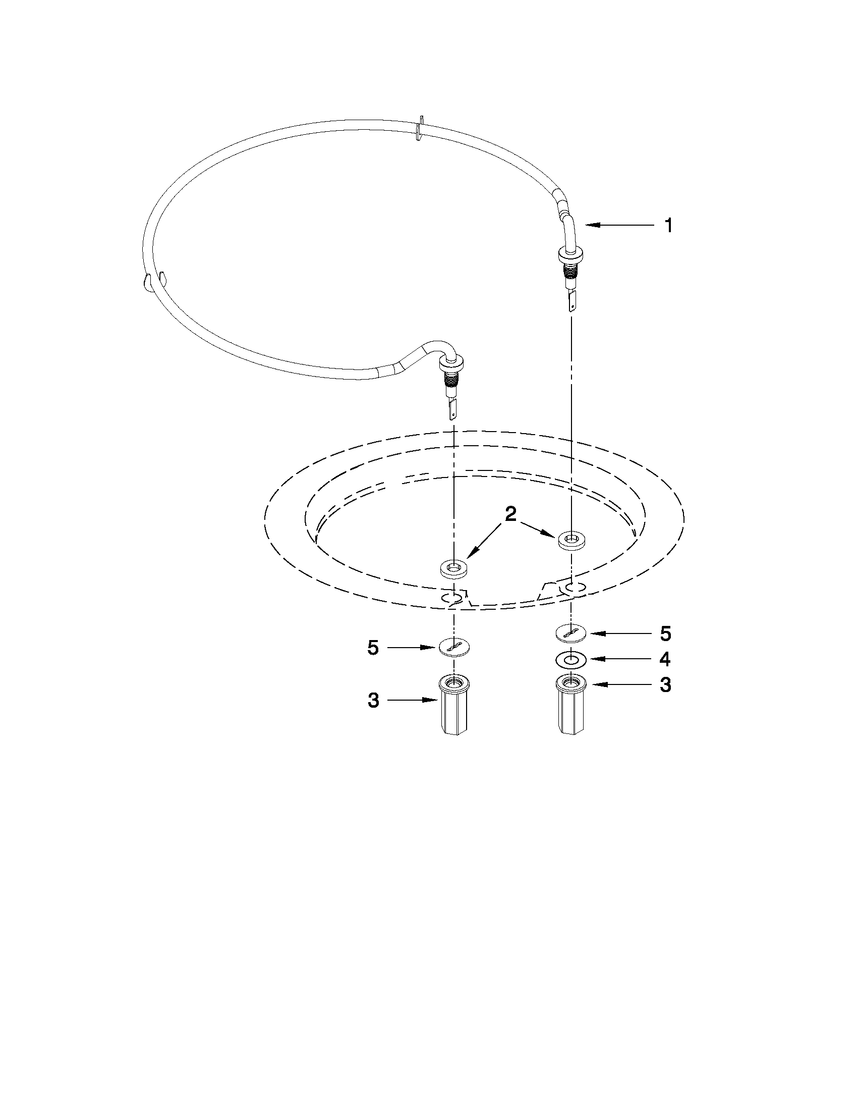 KitchenAid KUDE20FXWH4 heater parts diagram