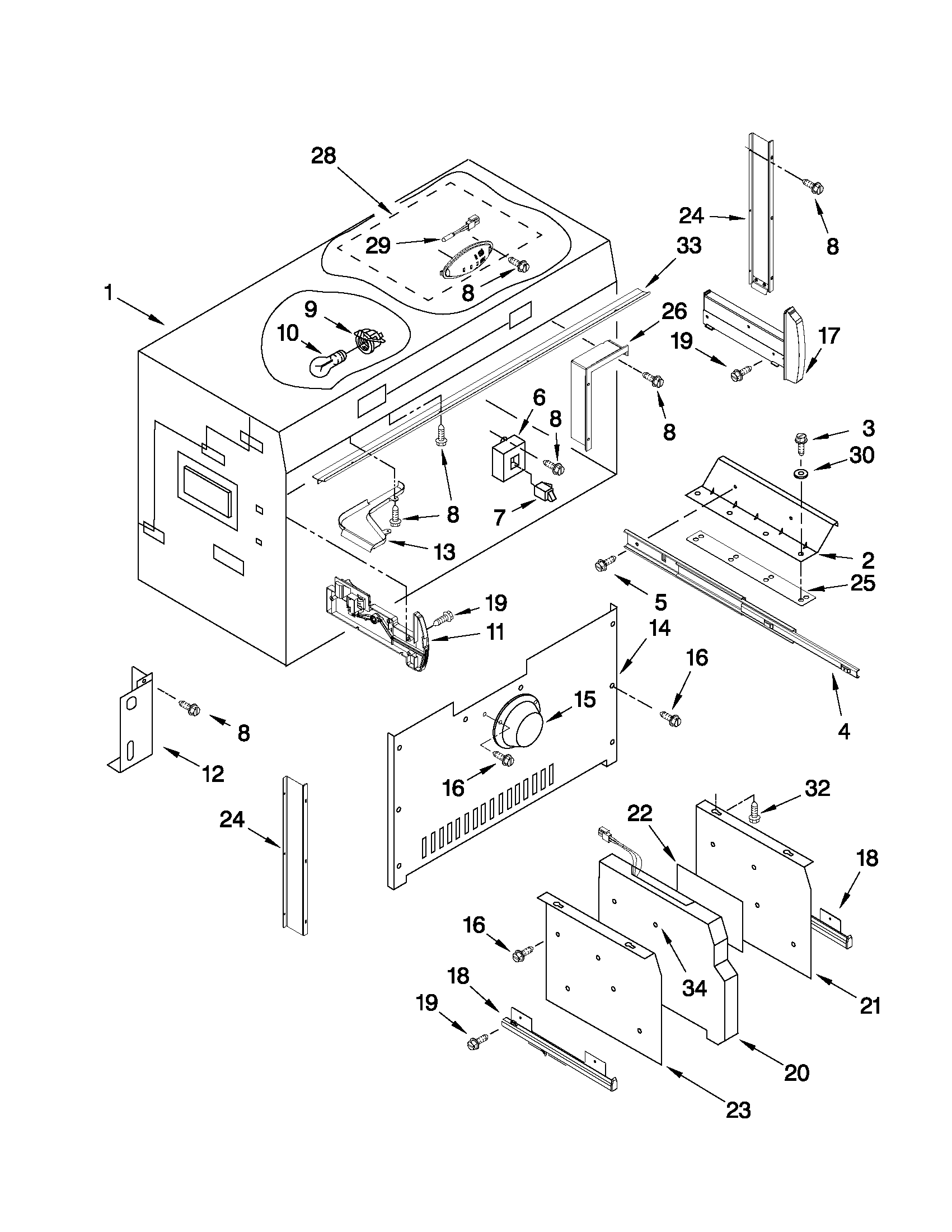 KitchenAid KBFC42FTS04 freezer liner parts diagram