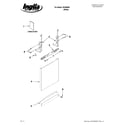 Inglis IWU98665 door and panel parts diagram