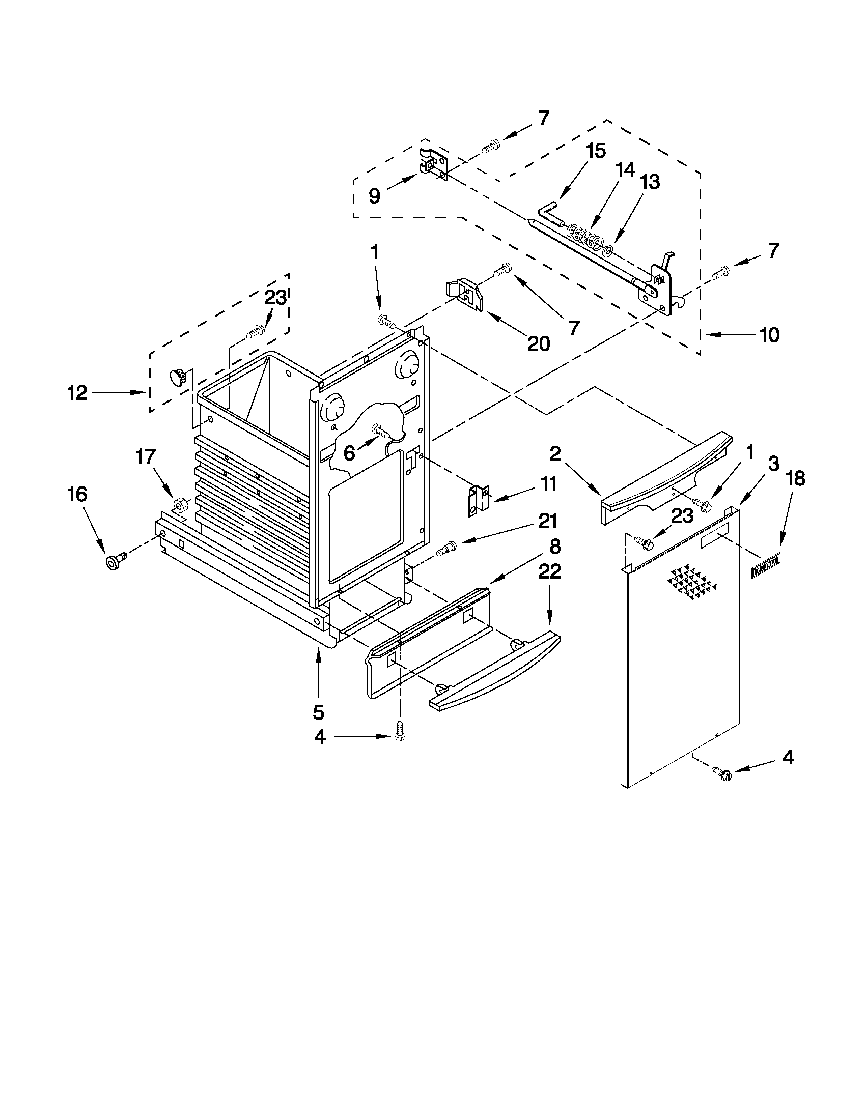 Gladiator GACP15XXMG3 container parts diagram