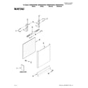 Maytag MDBH949AWQ4 door and panel parts diagram