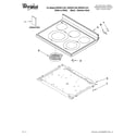 Whirlpool WFE381LVS1 cooktop parts diagram