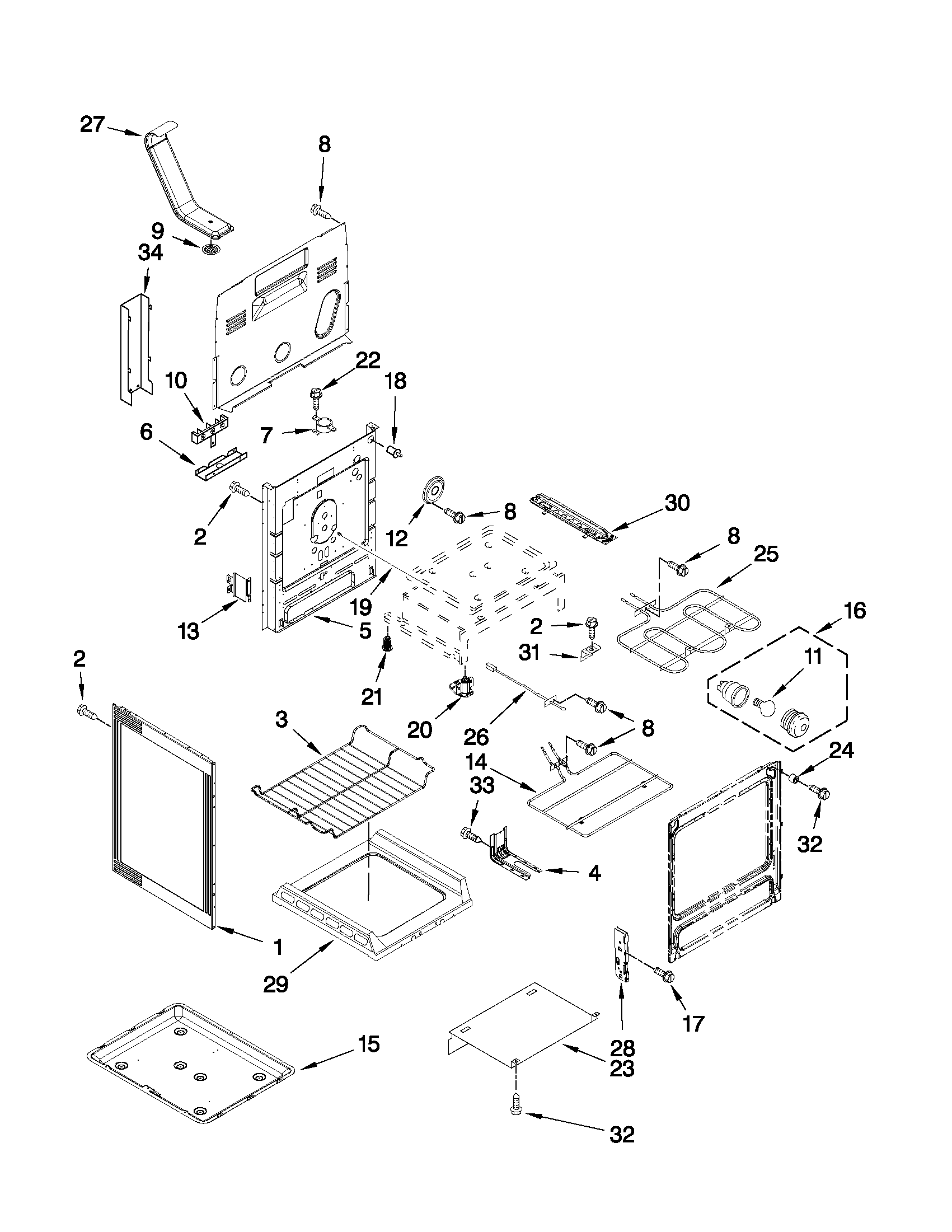 Maytag MER8674AB0 chassis parts diagram