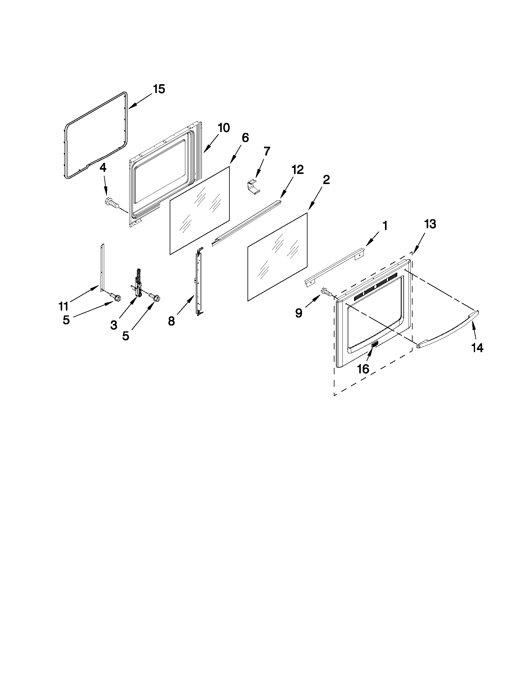 Maytag MER8674AB0 door parts diagram