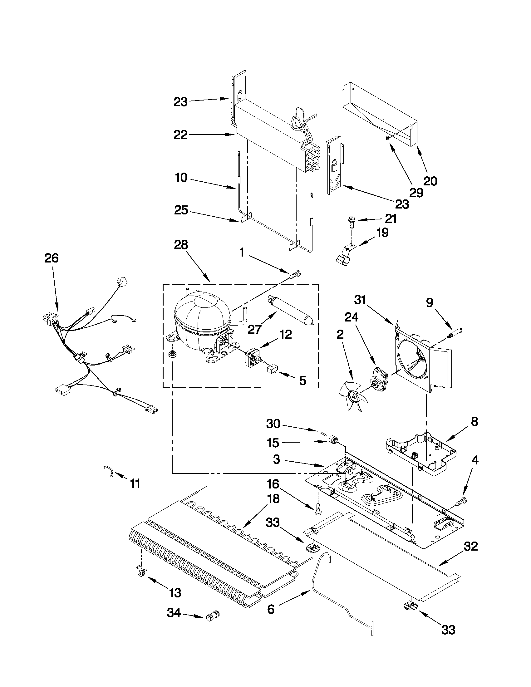 Whirlpool GI6SDRXXY06 unit parts diagram
