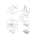 Whirlpool EB2SHKXVD03 shelf parts diagram