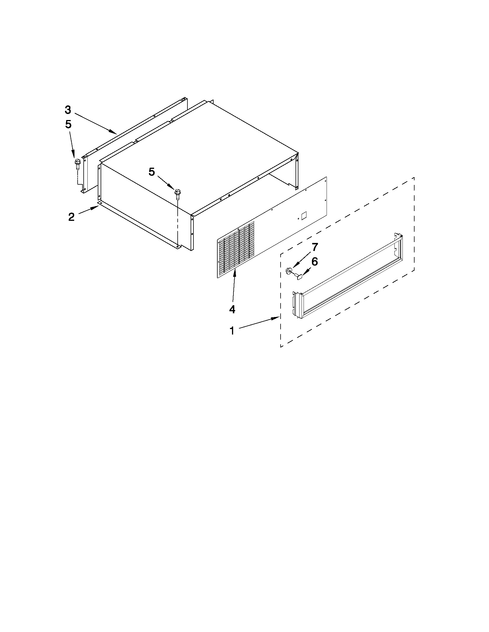 KitchenAid KBRO36FTX04 top grille and unit cover parts diagram
