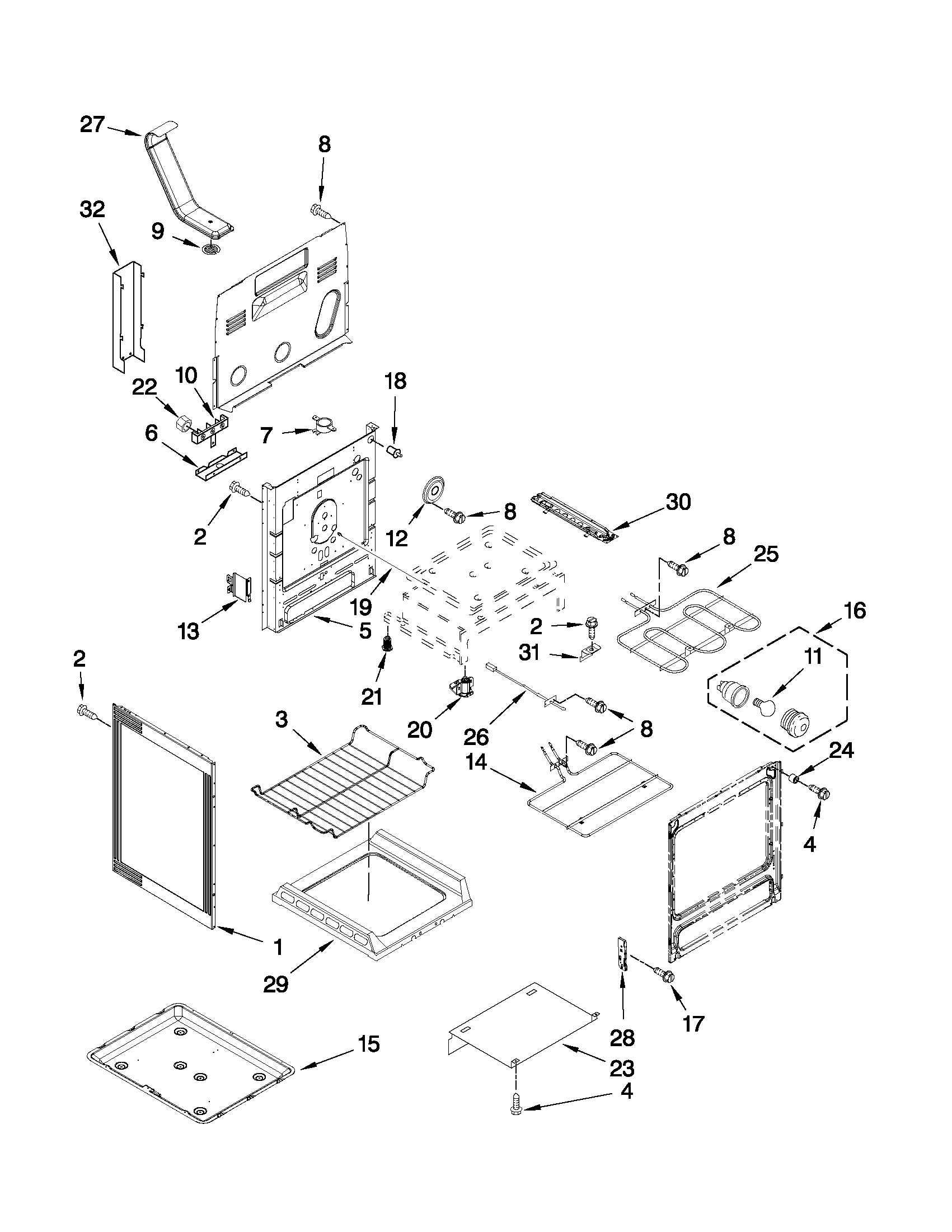 Maytag YMER8670AS0 chassis parts diagram