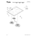 Whirlpool GY399LXUB04 cooktop parts diagram