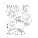 KitchenAid KFCS22EVMS3 shelf parts diagram