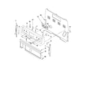 Whirlpool WFE366LVB1 control panel parts diagram
