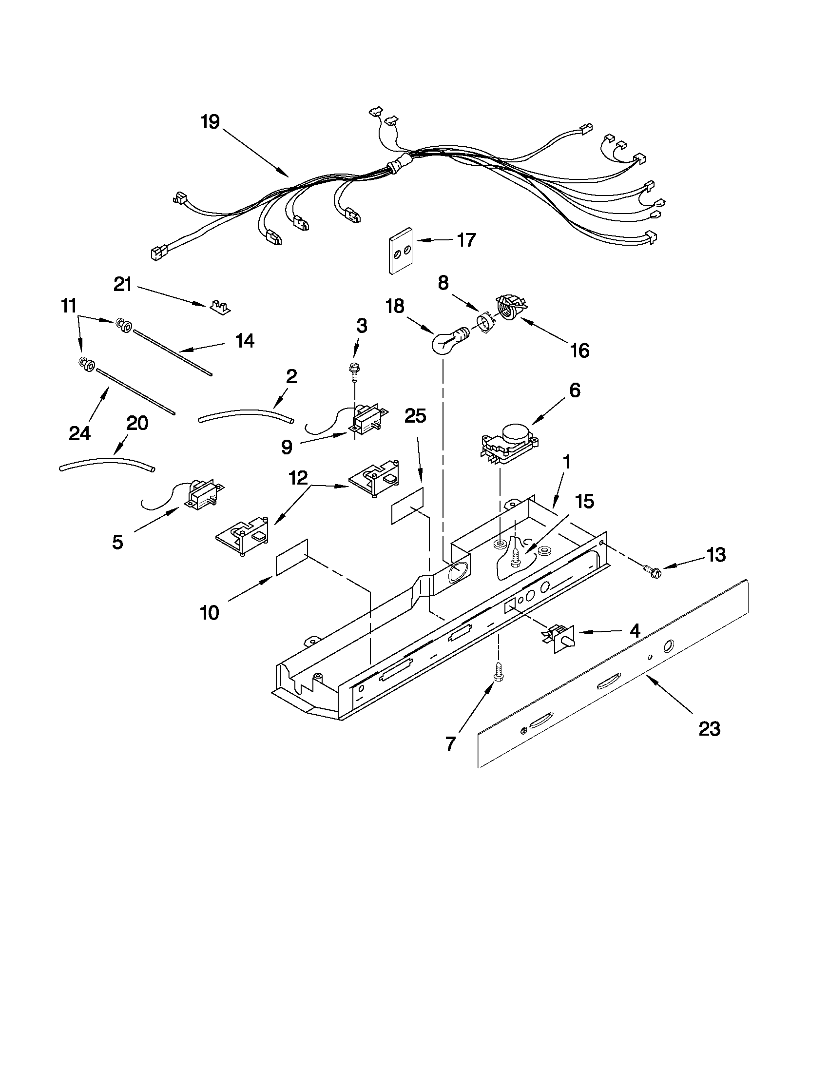Whirlpool 6GD25DCXHS15 control parts diagram