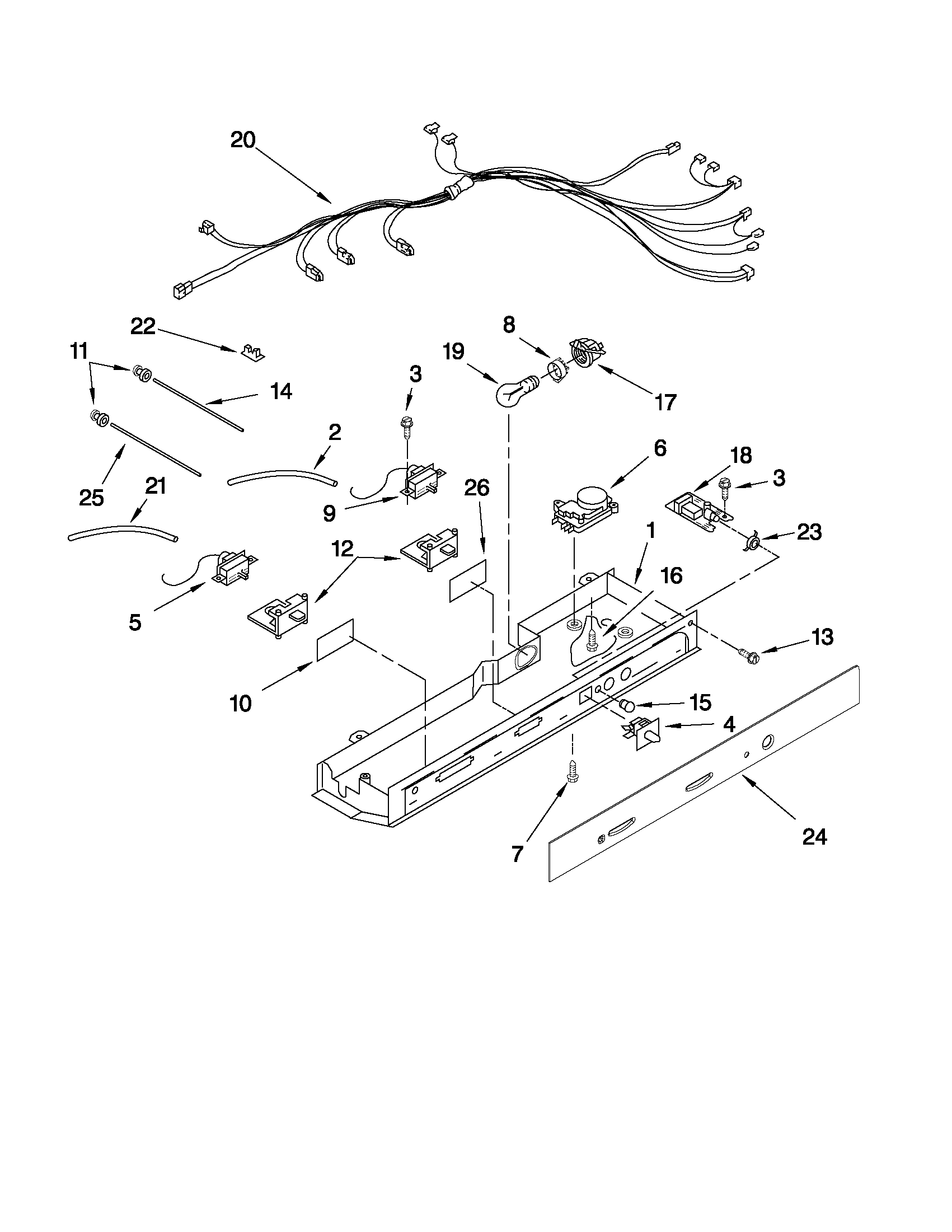 Whirlpool 6GD5SHGXSS09 control parts diagram