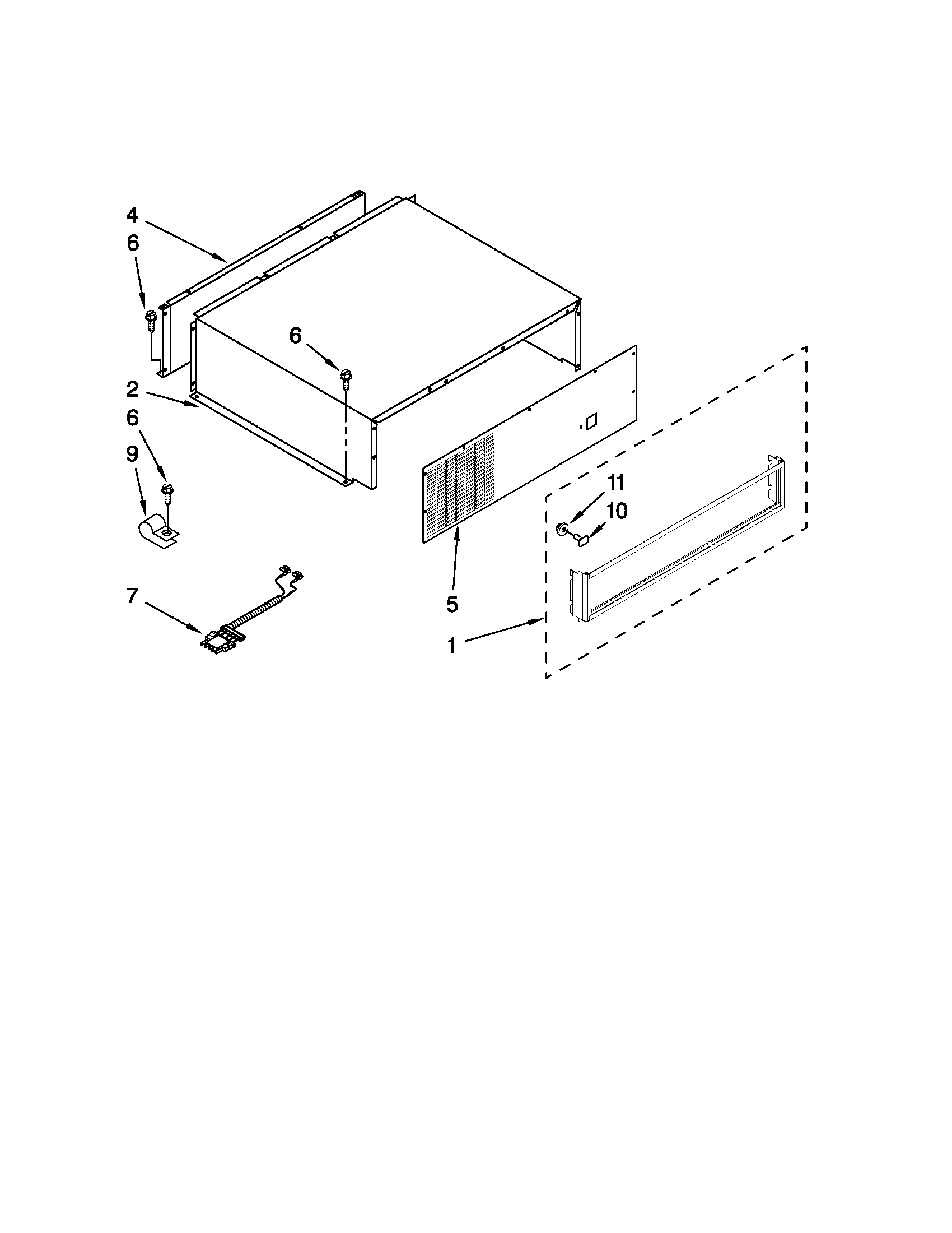KitchenAid KBRO36FTX03 top grille and unit cover parts diagram