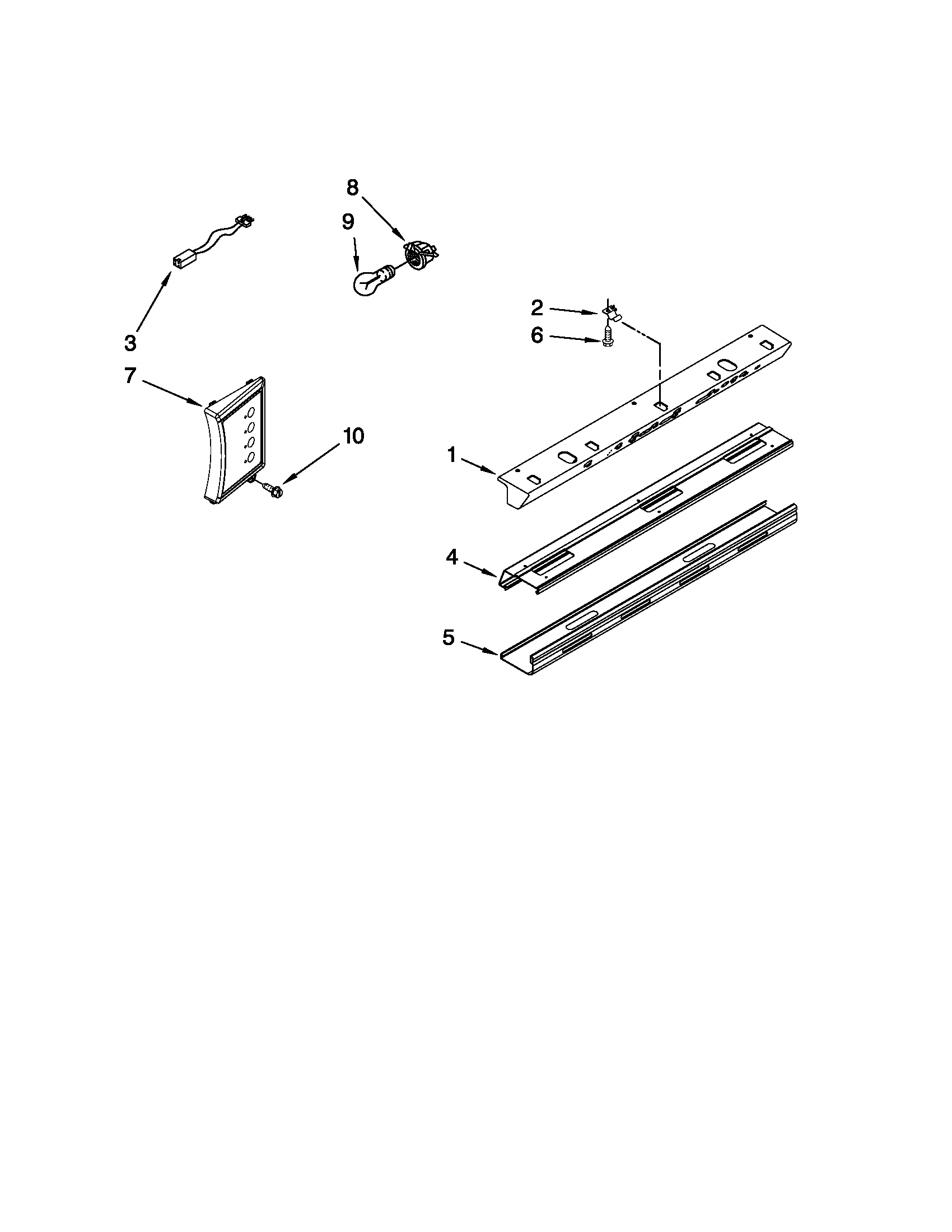 KitchenAid KSSS36QTX04 control panel parts diagram