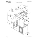 Whirlpool 7MWTW1602AW0 top and cabinet parts diagram