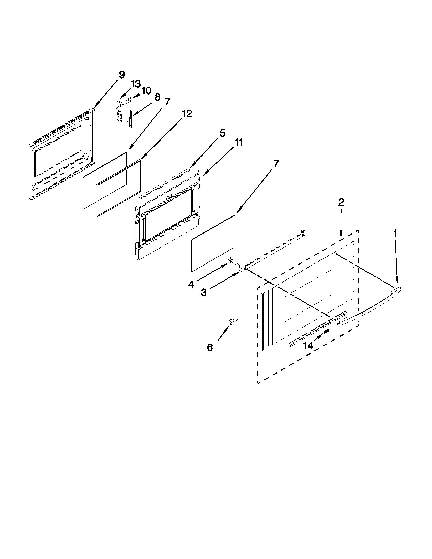 Maytag MET8665XB01 lower door parts diagram