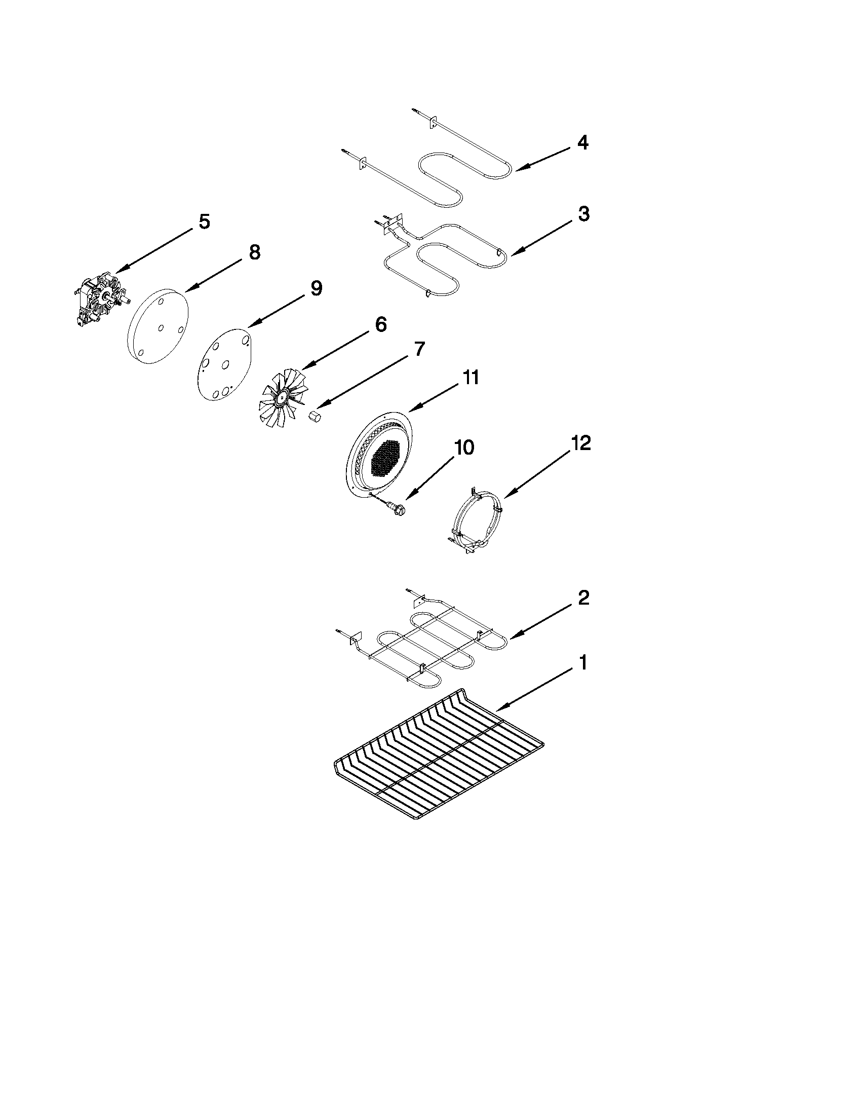 Maytag MET8885XB01 internal oven parts diagram