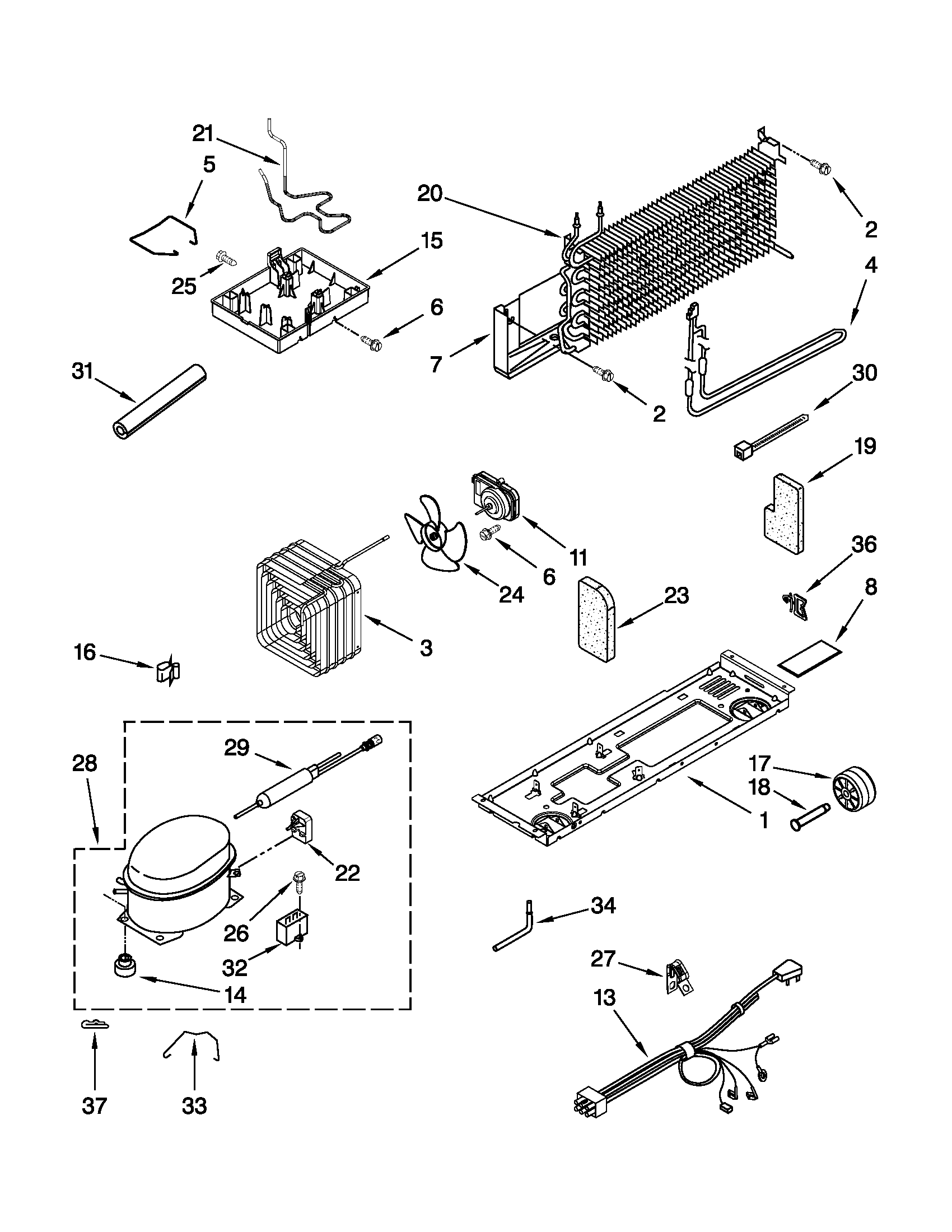Maytag M8RXCGFXW02 unit parts diagram