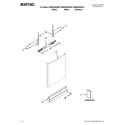 Maytag MDB4630AWS2 door and panel parts diagram