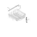 Maytag MDB4630AWS2 upper rack and track parts diagram