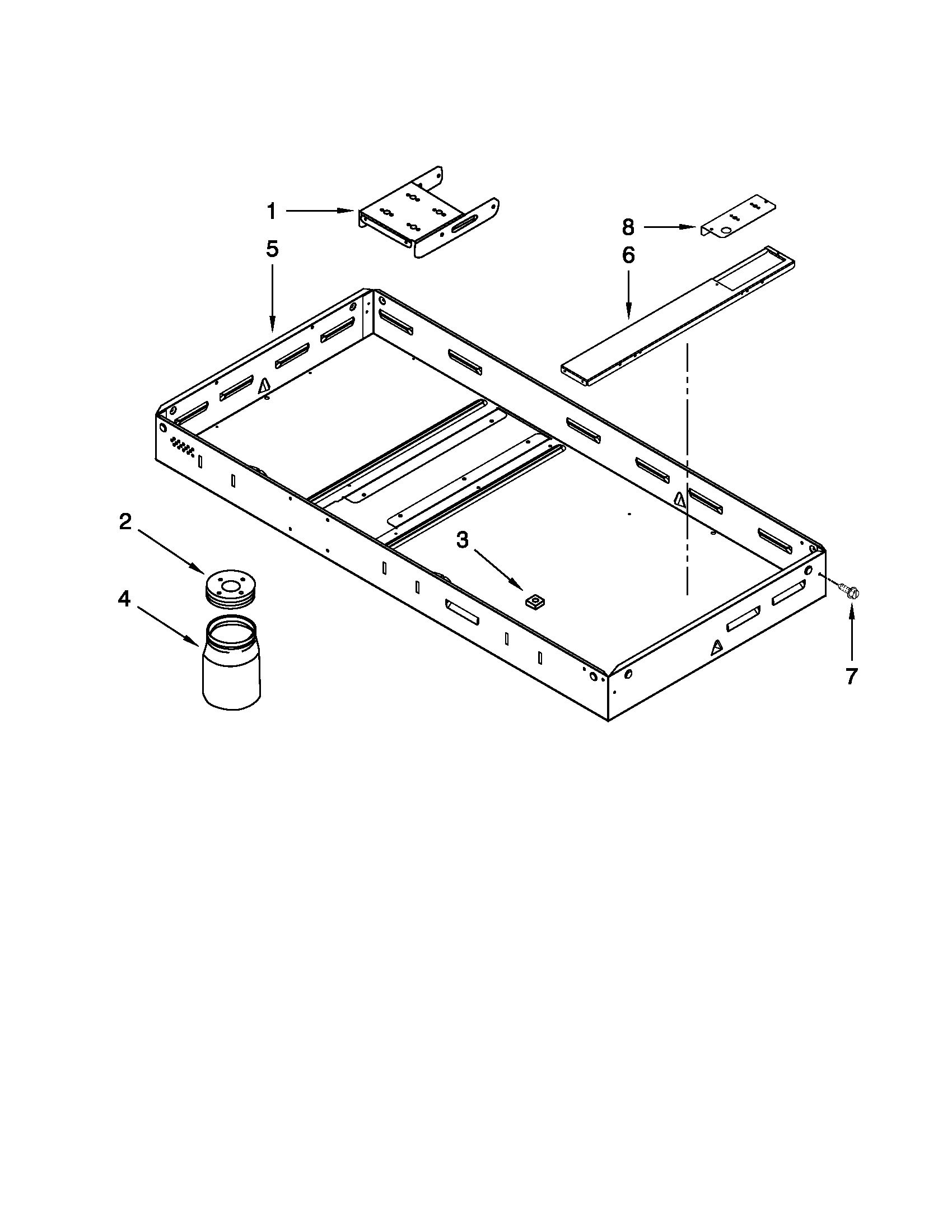 Jenn-Air JED8345ADB16 burner box assembly diagram
