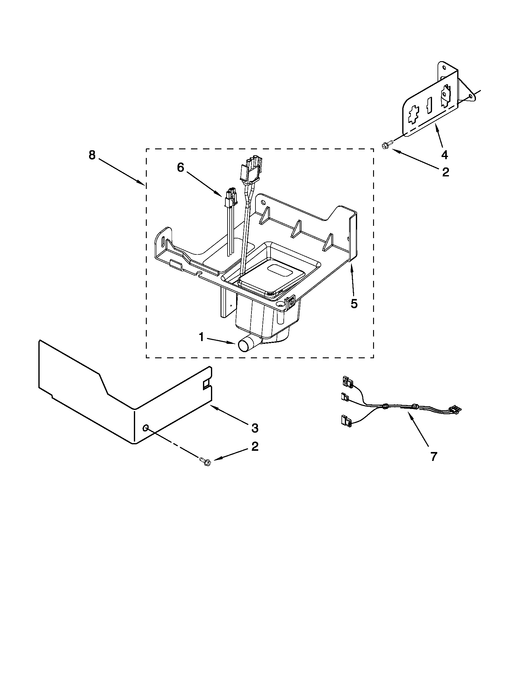 KitchenAid KUIC18PNXS2 pump parts diagram
