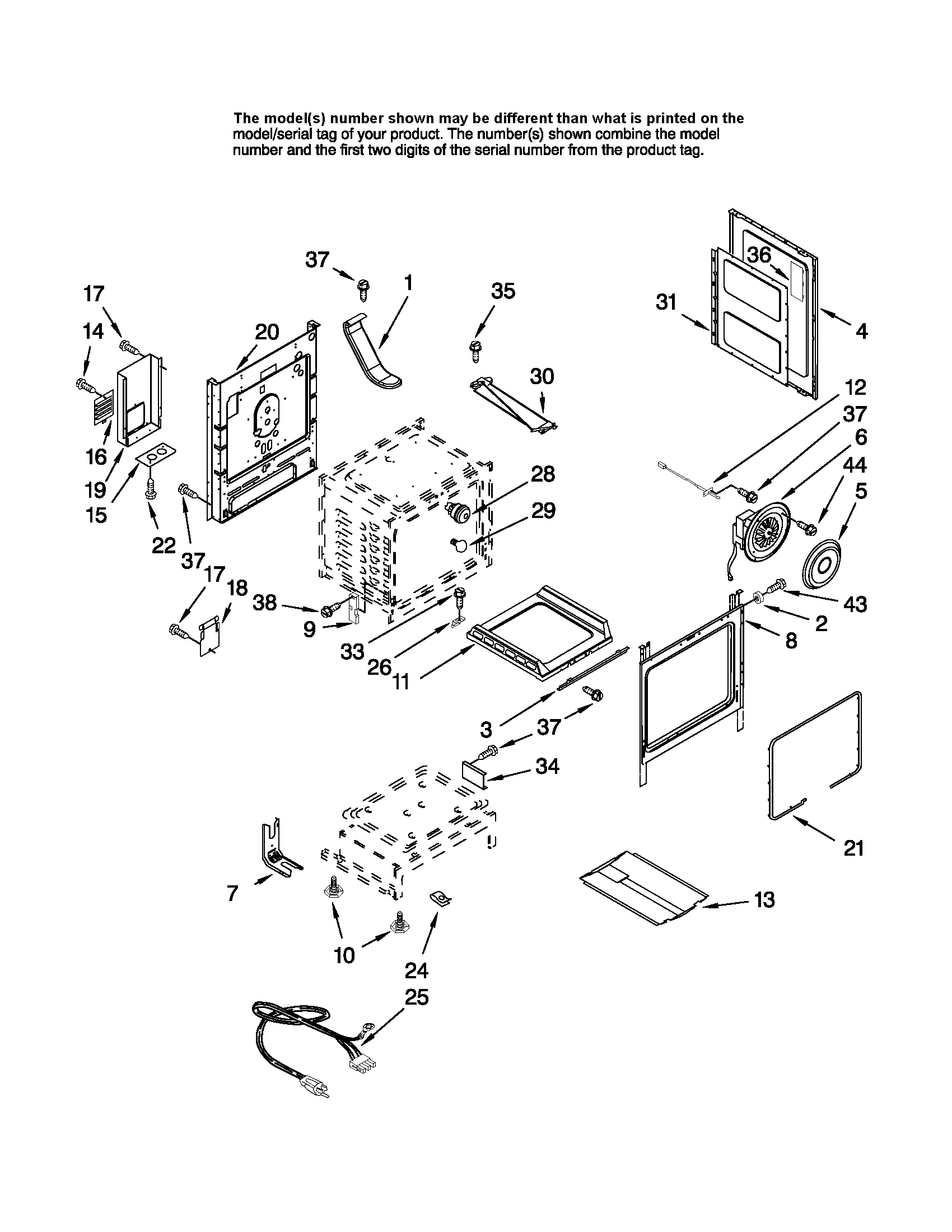 Maytag MGRH865QDS12 chassis parts diagram