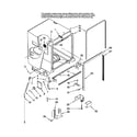 Maytag MDB8951BWQ0 tub and frame parts diagram