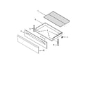 Maytag MGR7775WB3 drawer & broiler parts diagram