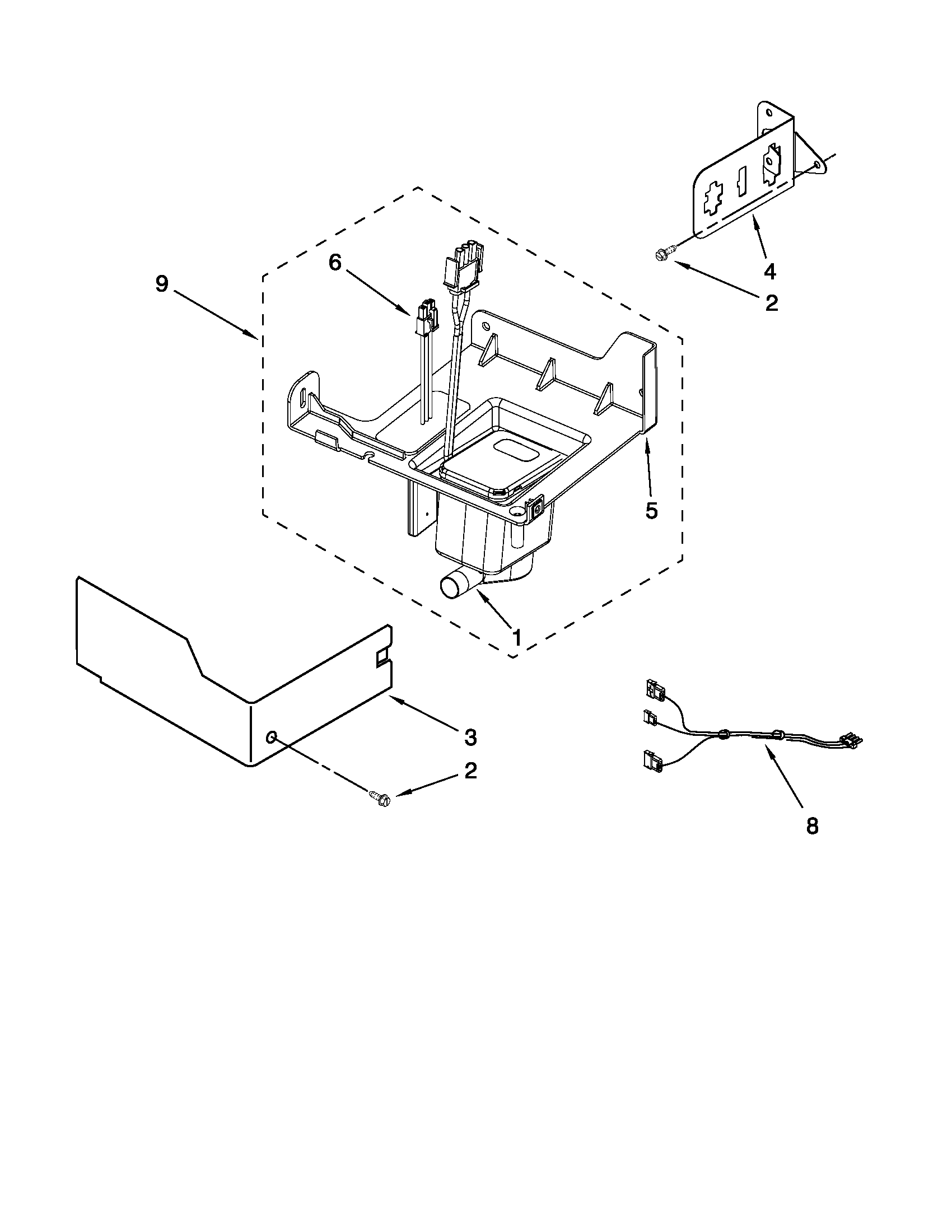 Maytag MIM1554XRS1 pump parts diagram